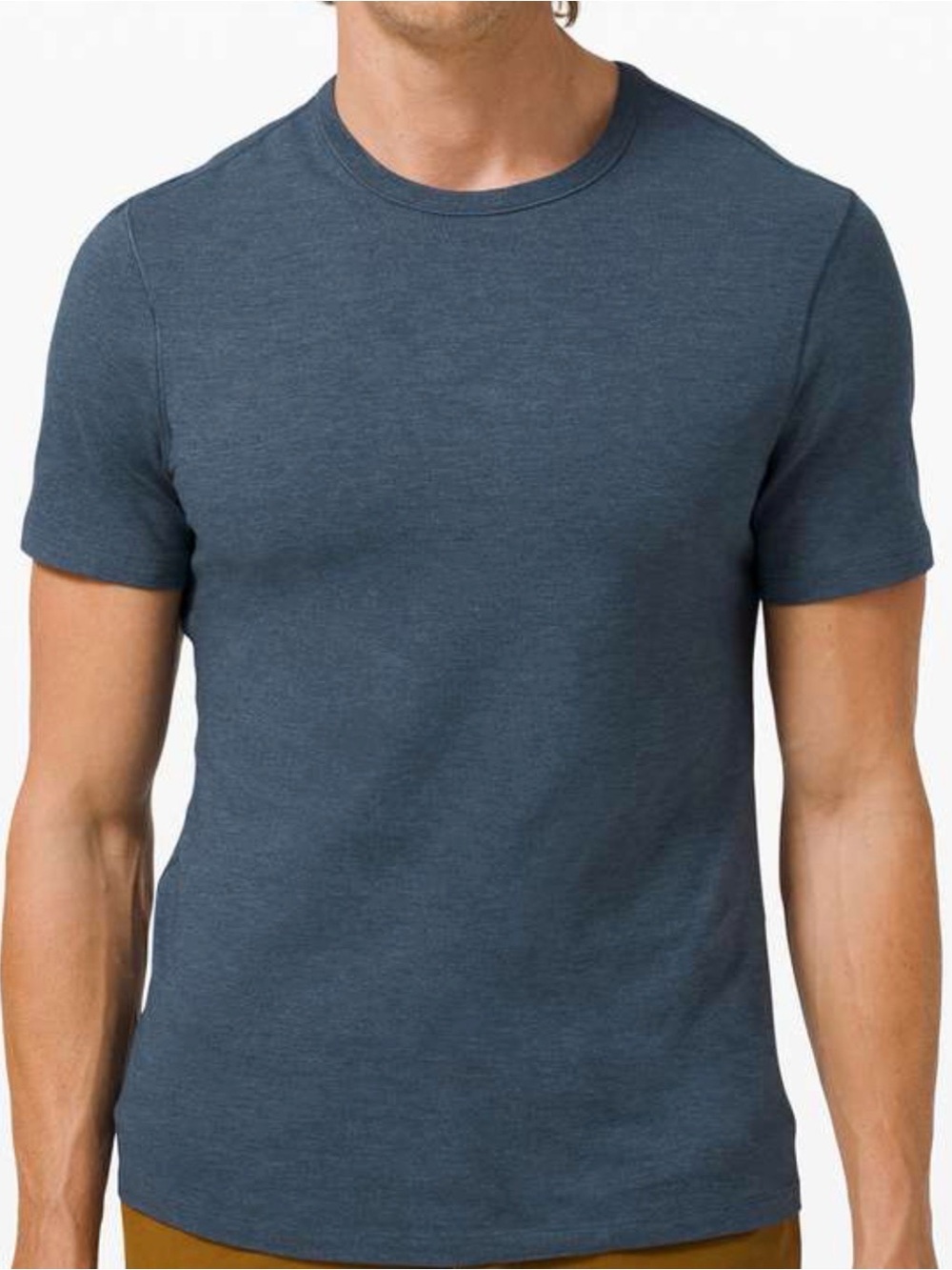 Lululemon 5 Year Basic Tee Heathered Iron Blue Men Sz XS/S Shirt Short Sleeve